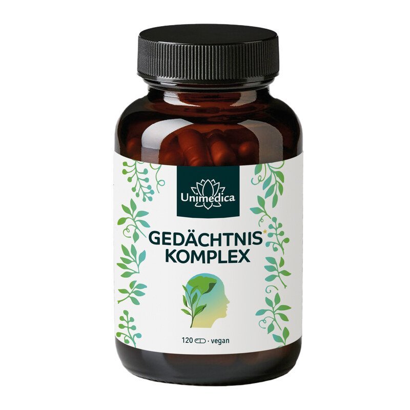 Gedächtnis* Komplex mit Ginkgo Extrakt - 120 Kapseln - NahrungsergänzungUnimedica Kornkammer Natur