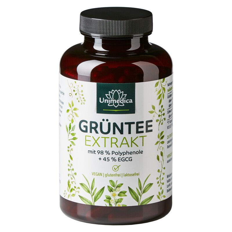 Grüntee Extrakt - 98 % Polyphenole + 45 % Epigallocatechingallat (EGCG)