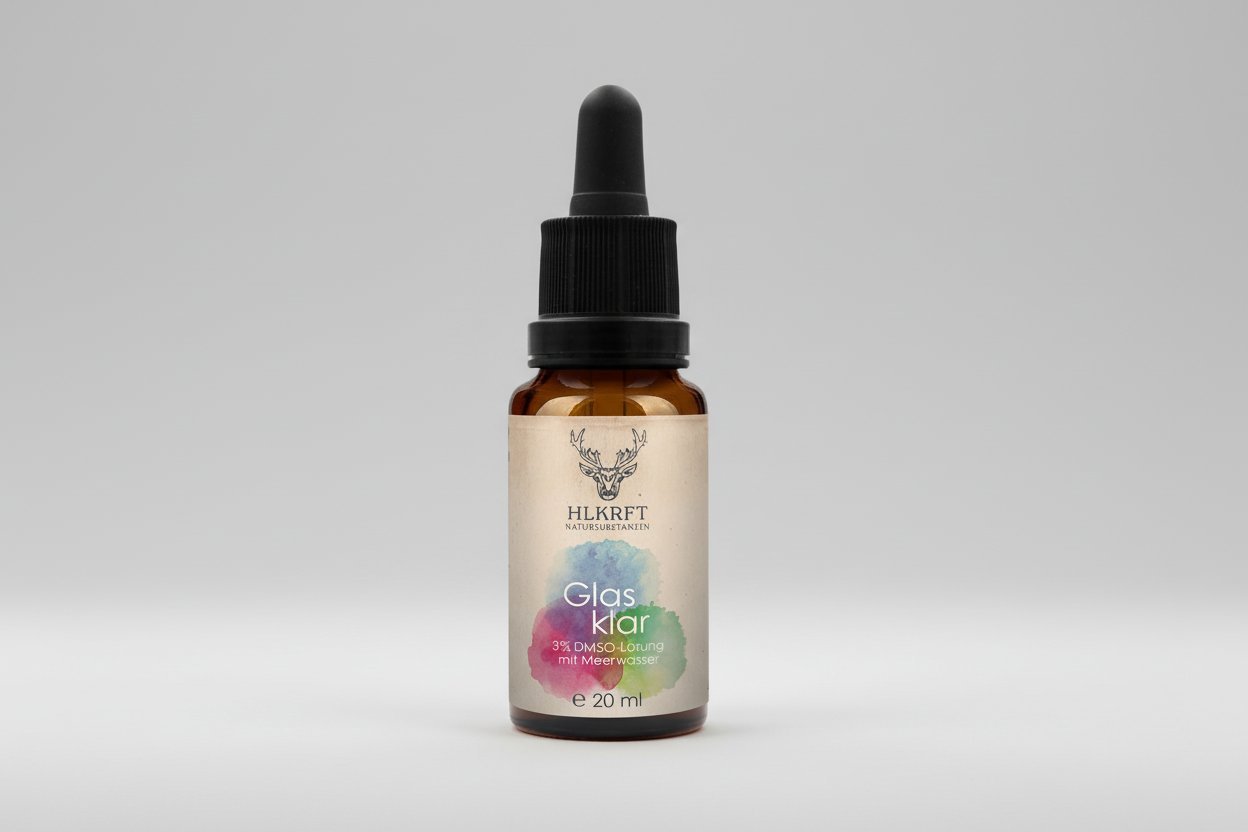 Glasklar - 3% DMSO - Lösung mit Meerwasser 20ml - HaushaltHLKRFT Kornkammer Natur