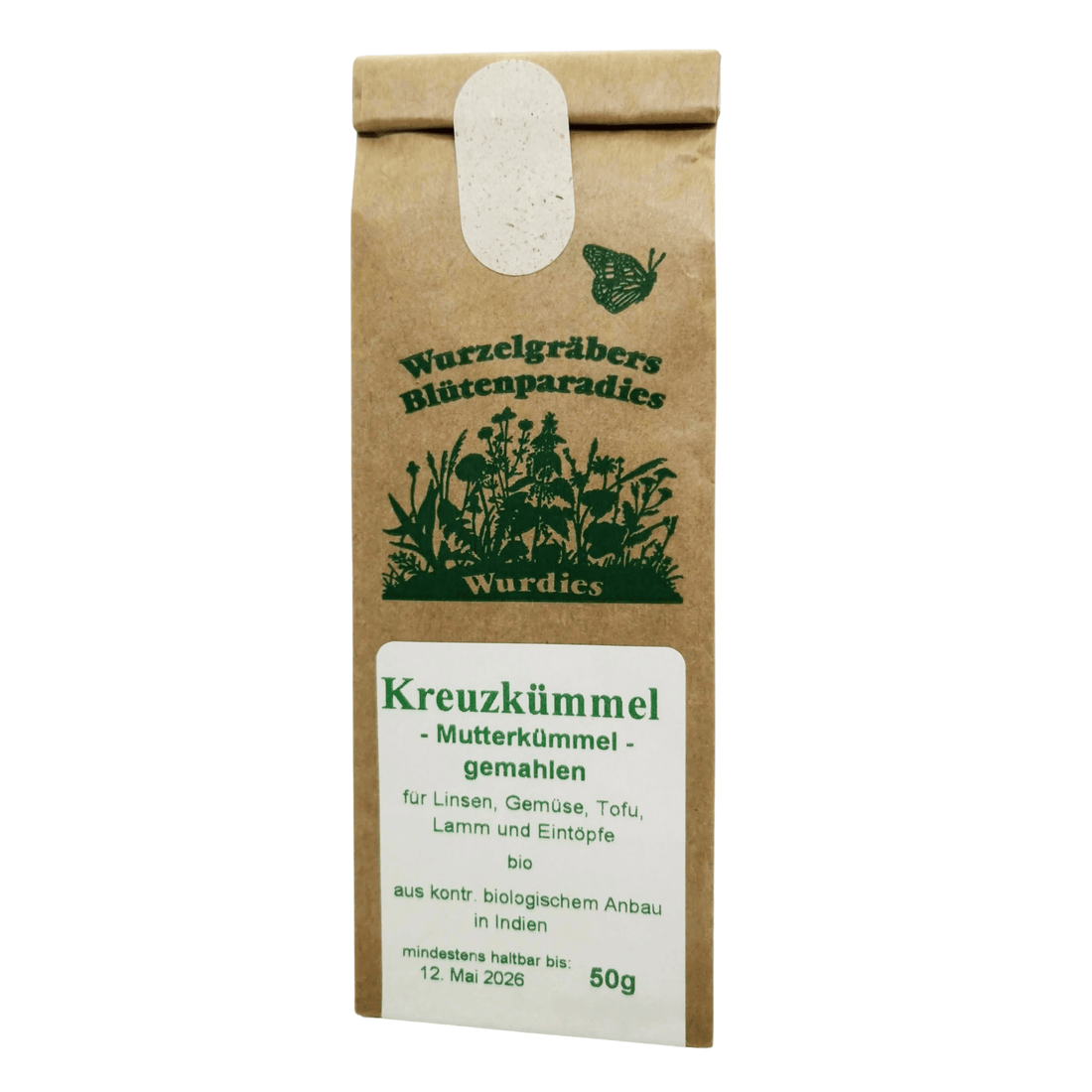 Kreuzkümmel, gemahlen 50g Bio - GewürzeWurdies Kornkammer Natur