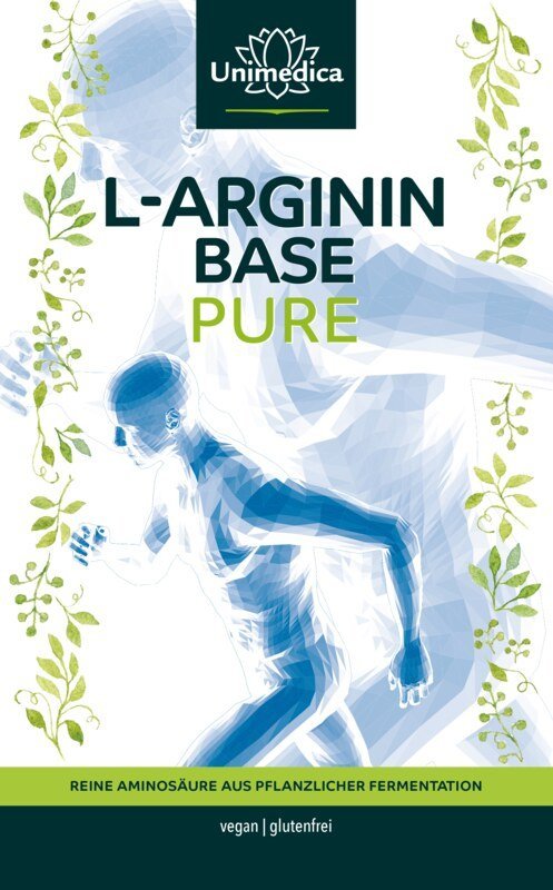 L - Arginin Base Pure Pulver - 5 g pro Tagesdosis - hochdosiert - aus pflanzlicher Fermentation - 500 g - NahrungsergänzungUnimedica Kornkammer Natur
