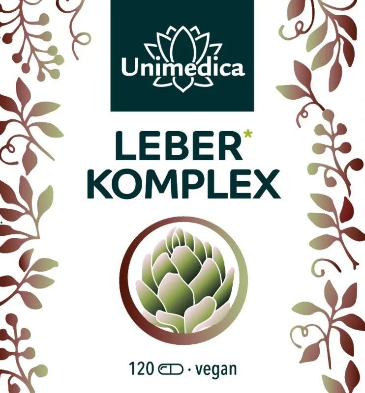 Leber Komplex mit Vitaminen - 120 Kapseln - NahrungsergänzungUnimedica Kornkammer Natur