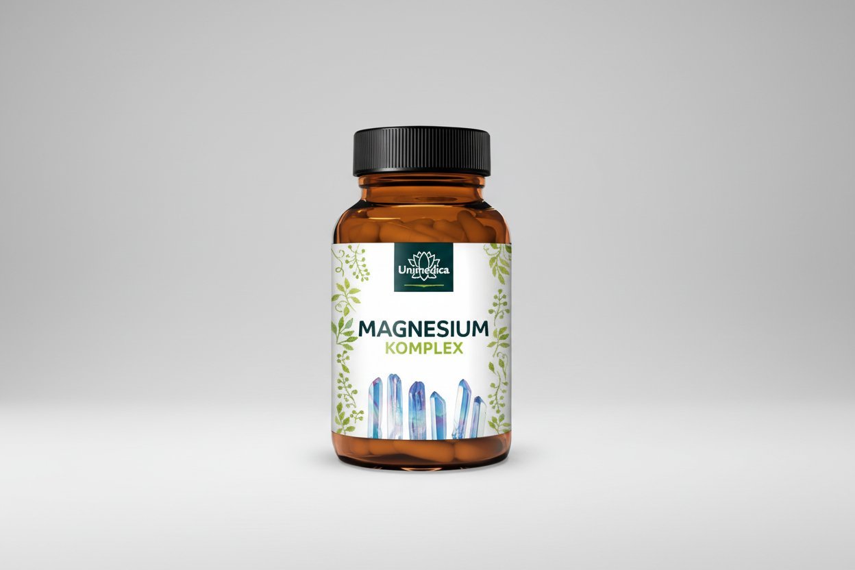Magnesium Komplex - 417 mg elementares Magnesium pro Tagesdosis (2 Kapseln) - 180 Kapseln - Nahrungsergänzung Unimedica