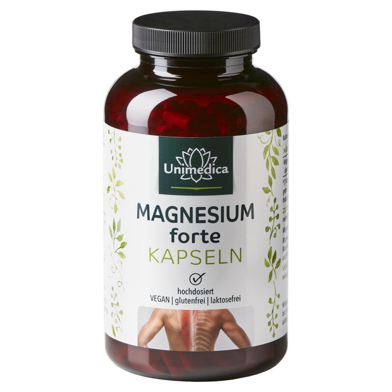 Magnesium forte 365 Kapseln - NahrungsergänzungUnimedica Kornkammer Natur