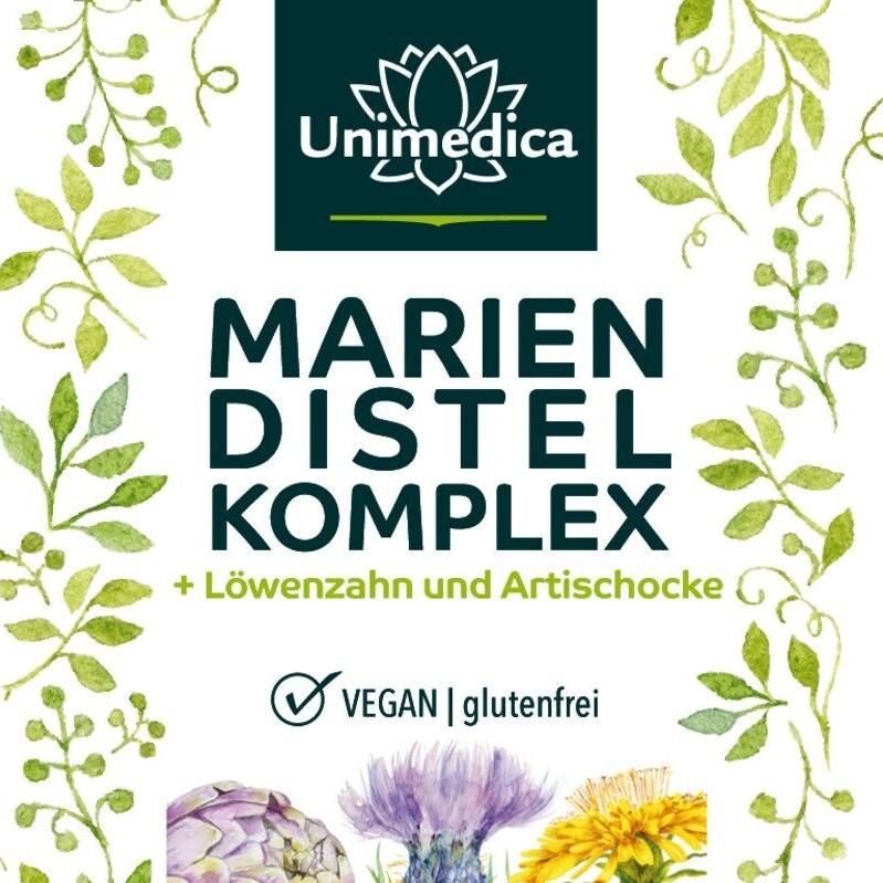Mariendistel - Komplex mit Artischocke und Löwenzahn - NahrungsergänzungUnimedica Kornkammer Natur