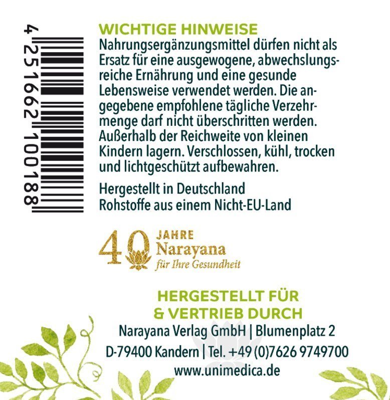 Mariendistel - Komplex mit Artischocke und Löwenzahn - NahrungsergänzungUnimedica Kornkammer Natur