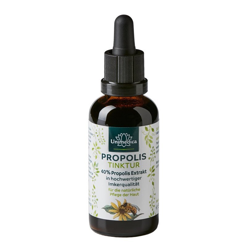 Propolis - 40 % Tinktur - aus Deutschland - Imkerqualität - 50 ml - NahrungsergänzungUnimedica Kornkammer Natur
