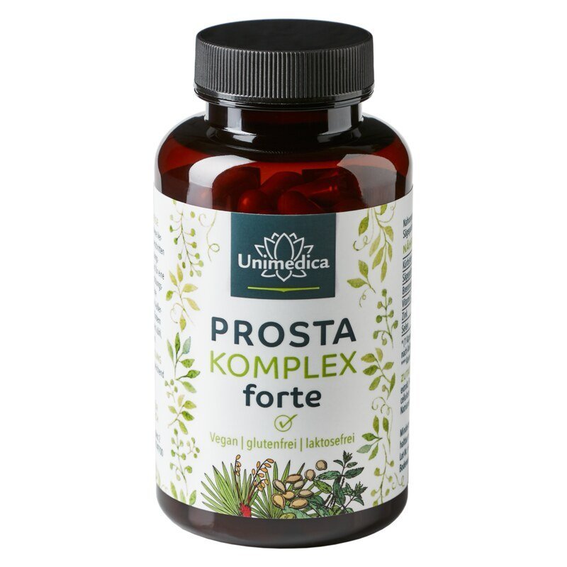 Prosta* Komplex forte - mit Kürbiskernextrakt und Sägepalmenextrakt - 90 Kapseln - Nahrungsergänzung Unimedica Kornkammer