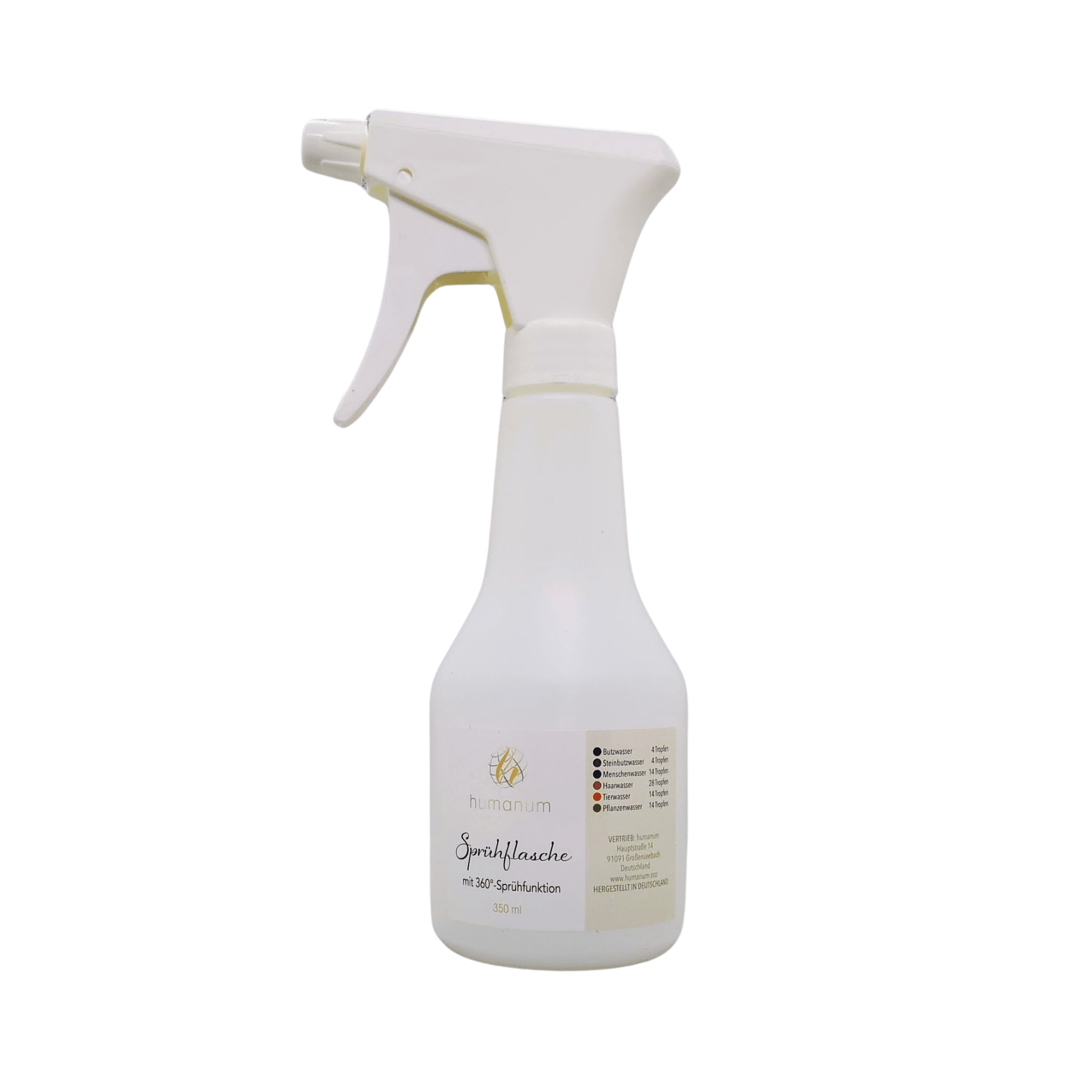 Butzwasser Einsteiger Set (Butzwasser 50ml mit 350ml Sprühflasche) - Haushalt Humanum Kornkammer Natur