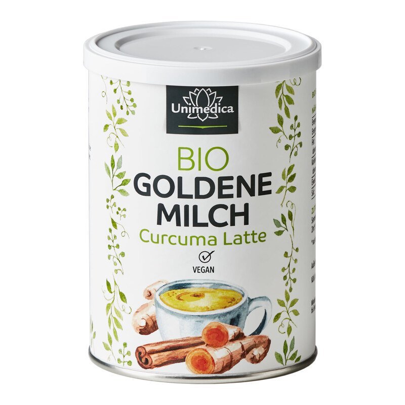 Bio goldene Milch curcuma Latte Vegan