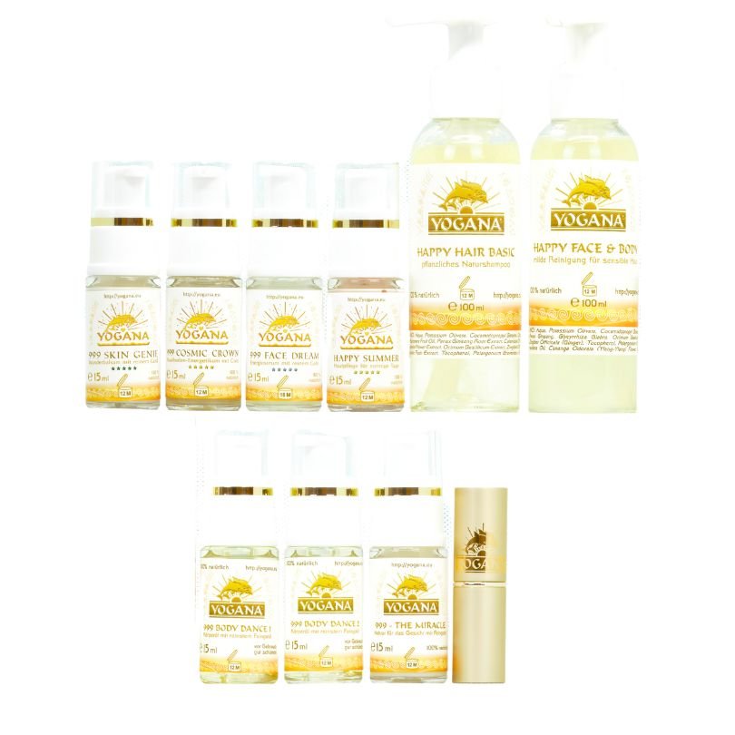 Delphinset 4 für Gesicht, Körper und Kopf (Haare) von Yogana (10 Produkte) - Yogana Kornkammer Natur