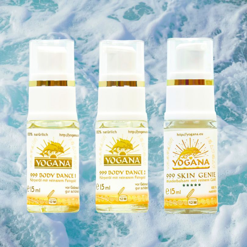 Delphinset 3 für den Körper von Yogana (Body Dance 1 + 2 und Skin Genie je 15ml) - Körperöl/lotionYogana Kornkammer Natur