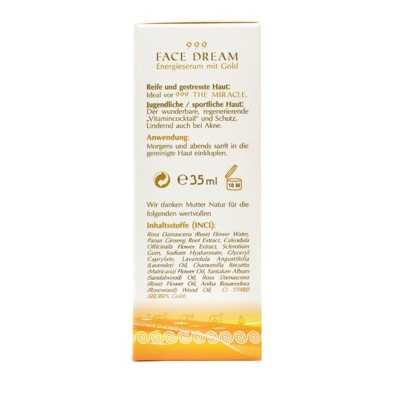999 Face Dream Yogana 35ml Gesichtscreme Schönheit INCI Feinstofflich Kornkammer Natur