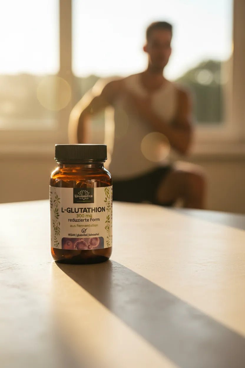 Glutathion - reduziertes L - Glutathion aus natürlicher Fermentation - 300 mg pro Tagesdosis - Nahrungsergänzung Unimedica