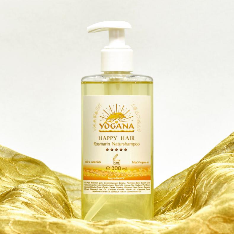 Happy Hair Shampoo Rosmarin - Naturshampoo für dunkle Haare - 100% Natur - ShampooYogana Kornkammer Natur