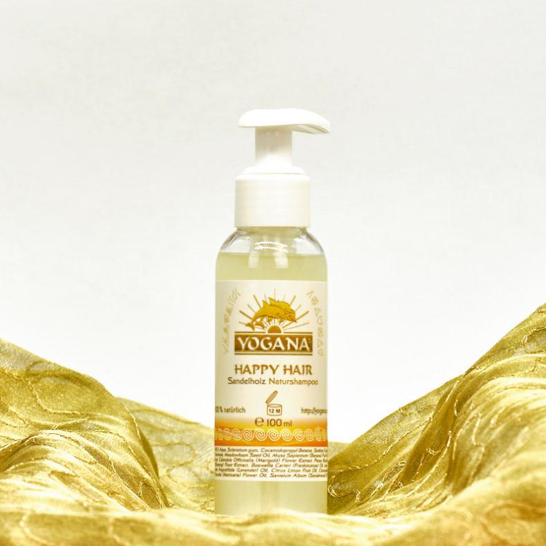 Happy Hair Shampoo Sandelholz - Naturshampoo für graue Haare - 100% Natur - Shampoo Yogana Kornkammer Natur
