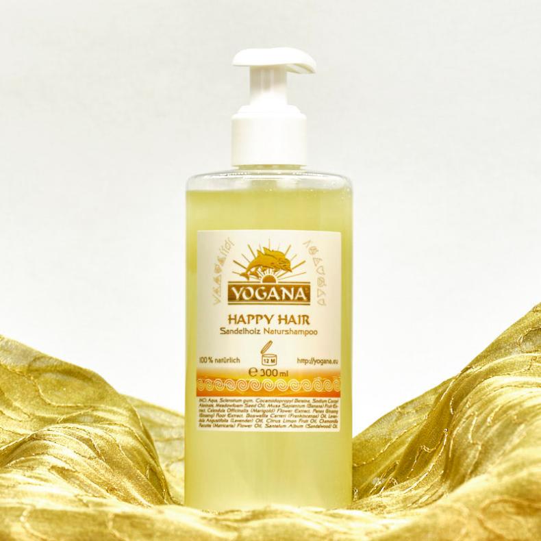 Happy Hair Shampoo Sandelholz - Naturshampoo für graue Haare - 100% Natur - Shampoo Yogana Kornkammer Natur
