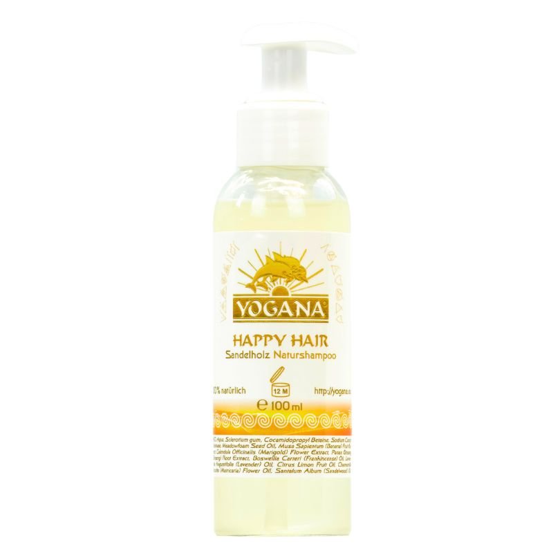 Happy Hair Shampoo Sandelholz - Naturshampoo für graue Haare - 100% Natur - Shampoo Yogana Kornkammer Natur