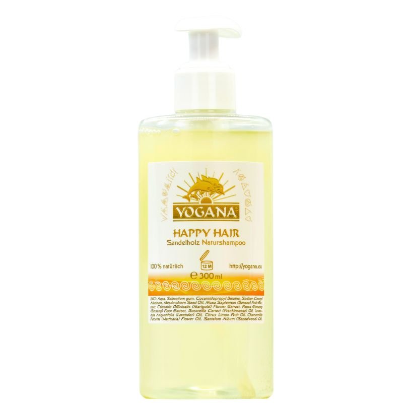 Happy Hair Shampoo Sandelholz - Naturshampoo für graue Haare - 100% Natur - Shampoo Yogana Kornkammer Natur