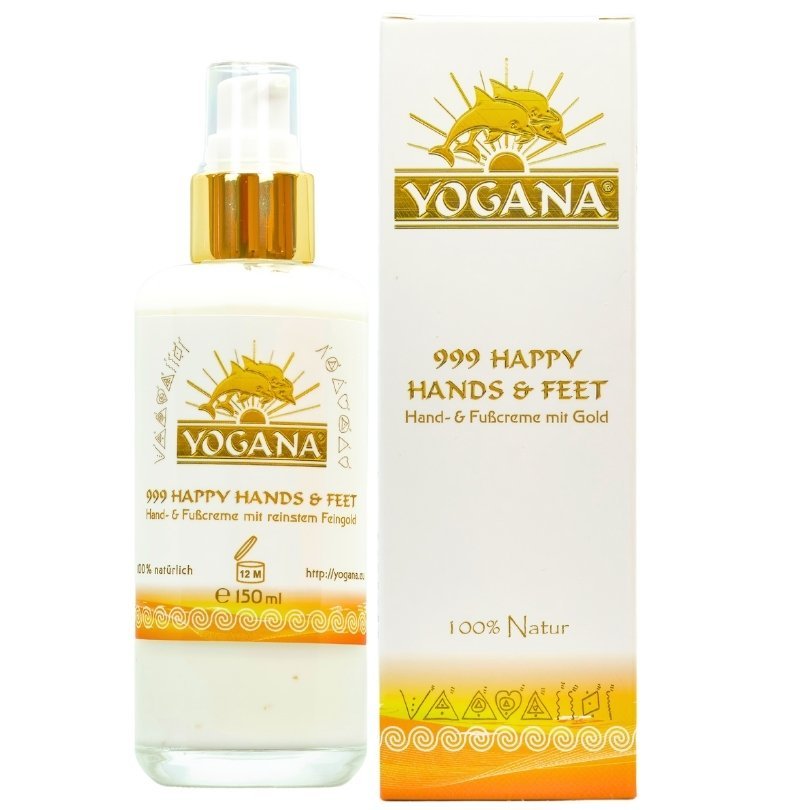 999 Happy Hands & Feet - Hand - & Fußcreme mit 999 Feingold - Yogana - CremeYogana Kornkammer Natur