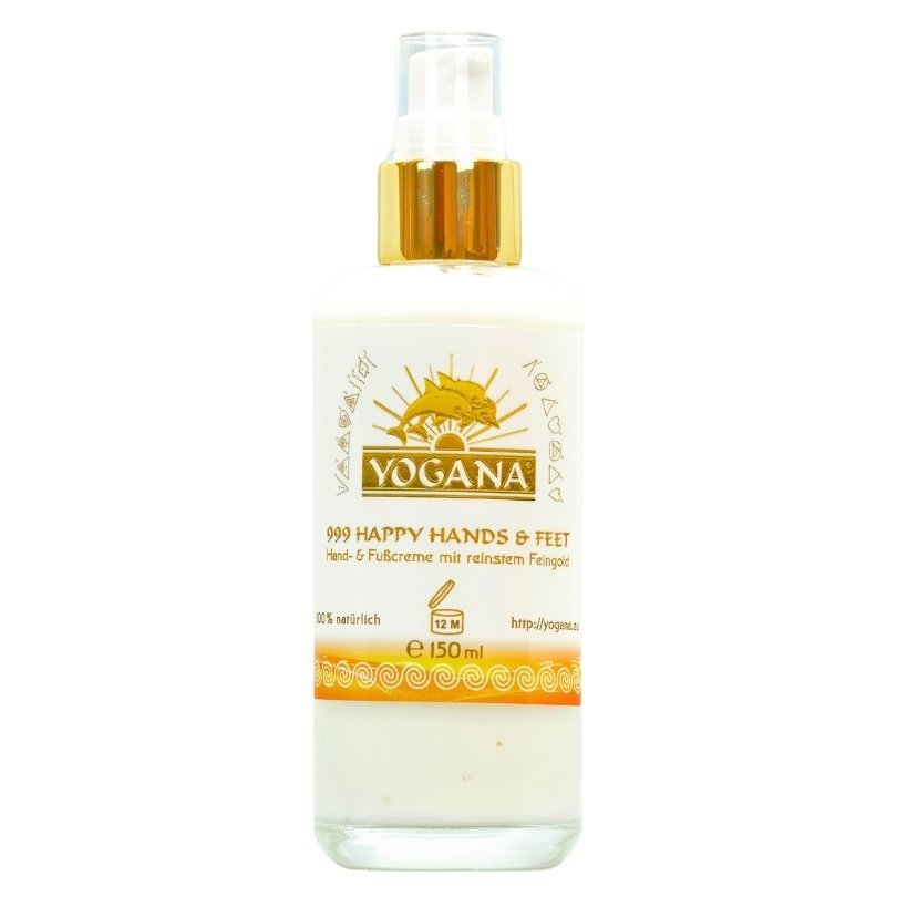 999 Happy Hands & Feet - Hand - & Fußcreme mit 999 Feingold - Yogana - CremeYogana Kornkammer Natur