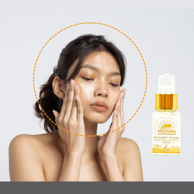 Natürliches Peeling mit Gold Yogana Happy Peeling