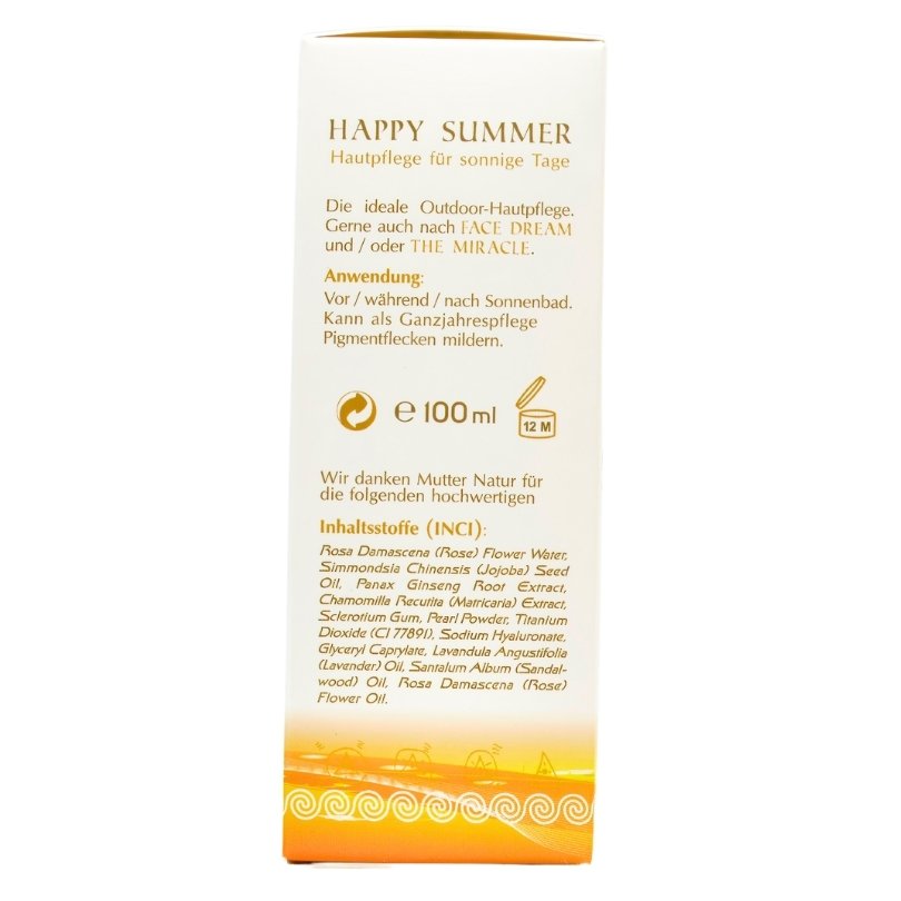 Yogana Happy Summer - 100ml inci Hautpflege für sonnige Tage Kornkammer Natur