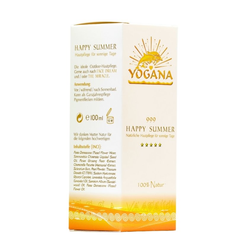 Yogana Happy Summer - 100ml inci Hautpflege für sonnige Tage Kornkammer Natur