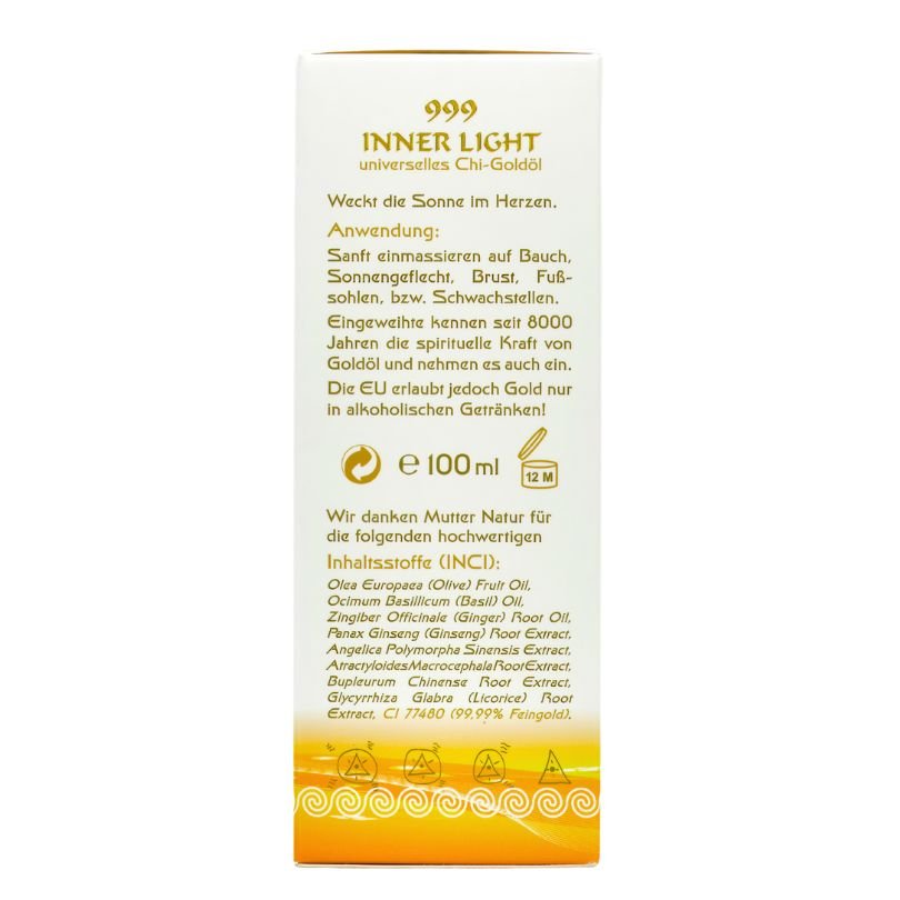999 Inner Light LM Leber Milz Goldöl - Körperöl/lotionYogana Kornkammer Natur