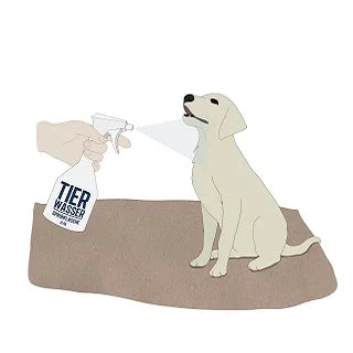 Tierwasser Humanum Anwendung Sprühflasche