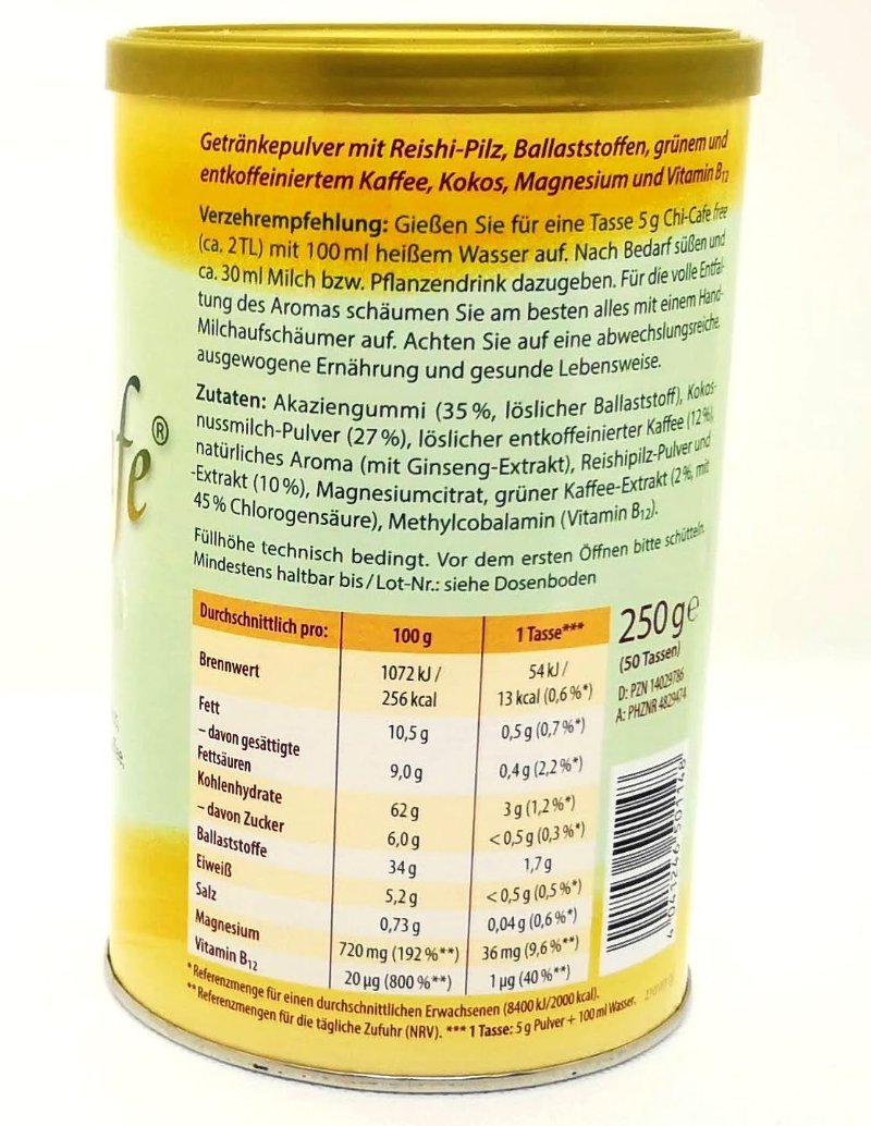 Chi Café free - Wohlfühlen Dr. Jacobs Kornkammer Natur
