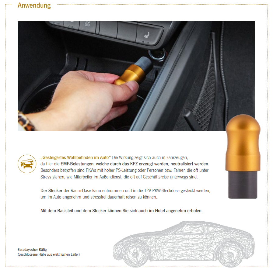 Raum Oase Carbalance Raum Wohlbefindlich Feinstofflich Schutz Elektrosmog gesund Leben Kornkammer Natur Erklärung