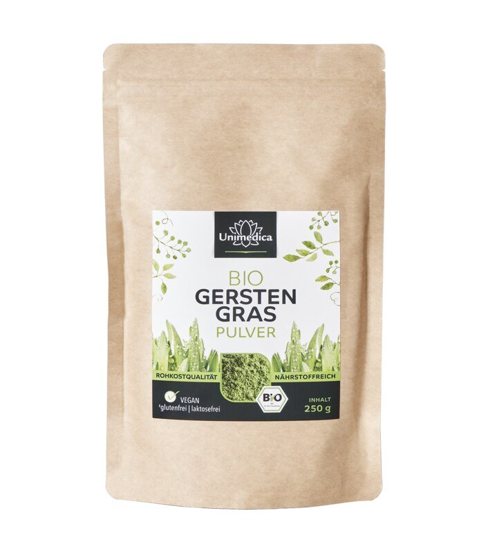 Gerstengras Pulver Bio - NahrungsergänzungUnimedica Kornkammer Natur