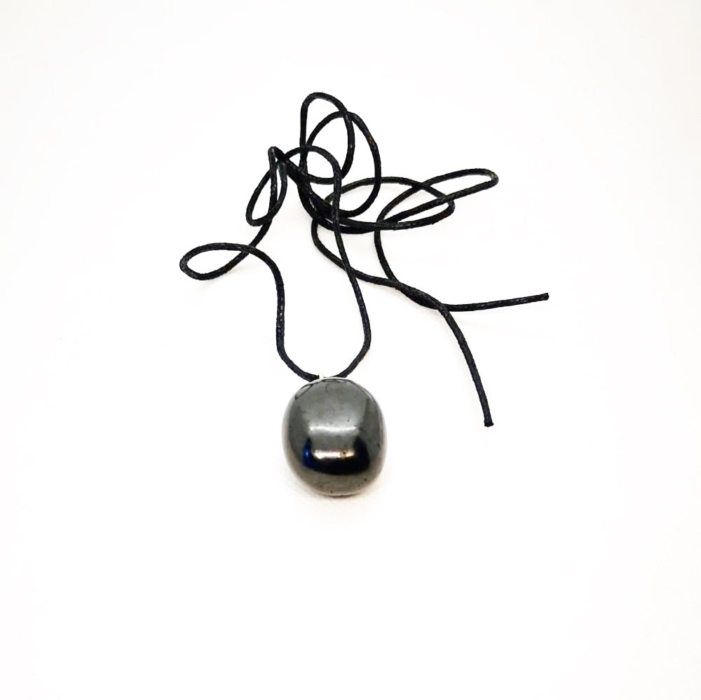 Schungit Anhänger Trommelstein Anhänger aus Schungit