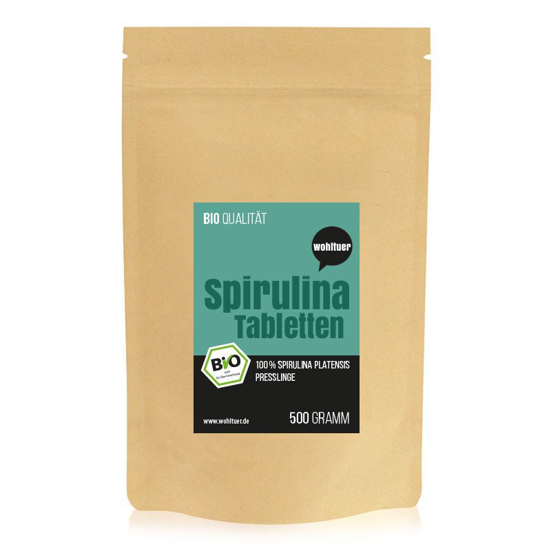 Spirulina Tabletten Bio Qualität Vegan Bio Kost Rohkost Qualität Kornkammer Natur