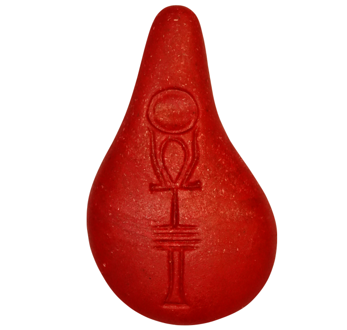 Stein der Harmonie Farbe Rot Wasser hexagonal Kornkammer Natur