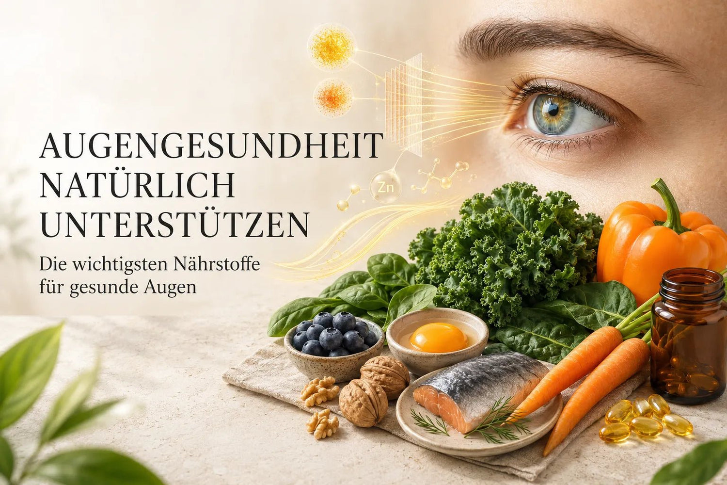 Augengesundheit natürlich unterstützen: Die wichtigsten Nährstoffe für gesunde Augen