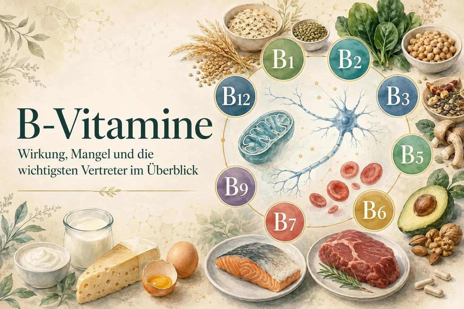 B-Vitamine: Wirkung, Mangel und die wichtigsten Vertreter im Überblick