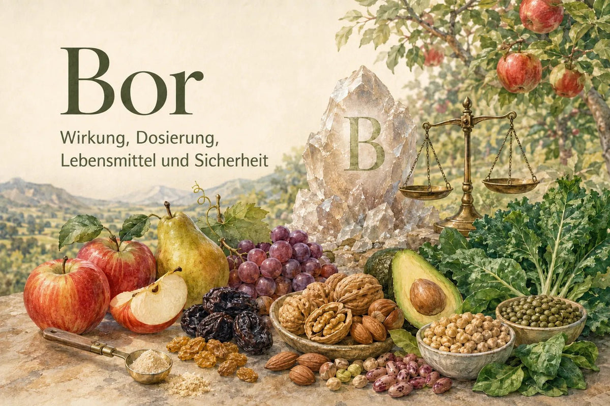 Bor: Wirkung, Dosierung, Lebensmittel und Sicherheit