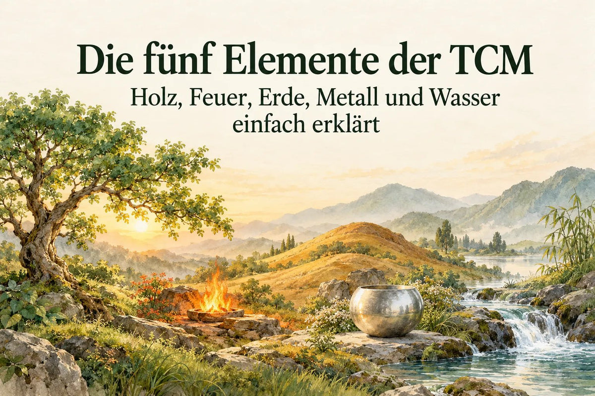 Die fünf Elemente der TCM: Holz, Feuer, Erde, Metall und Wasser einfach erklärt
