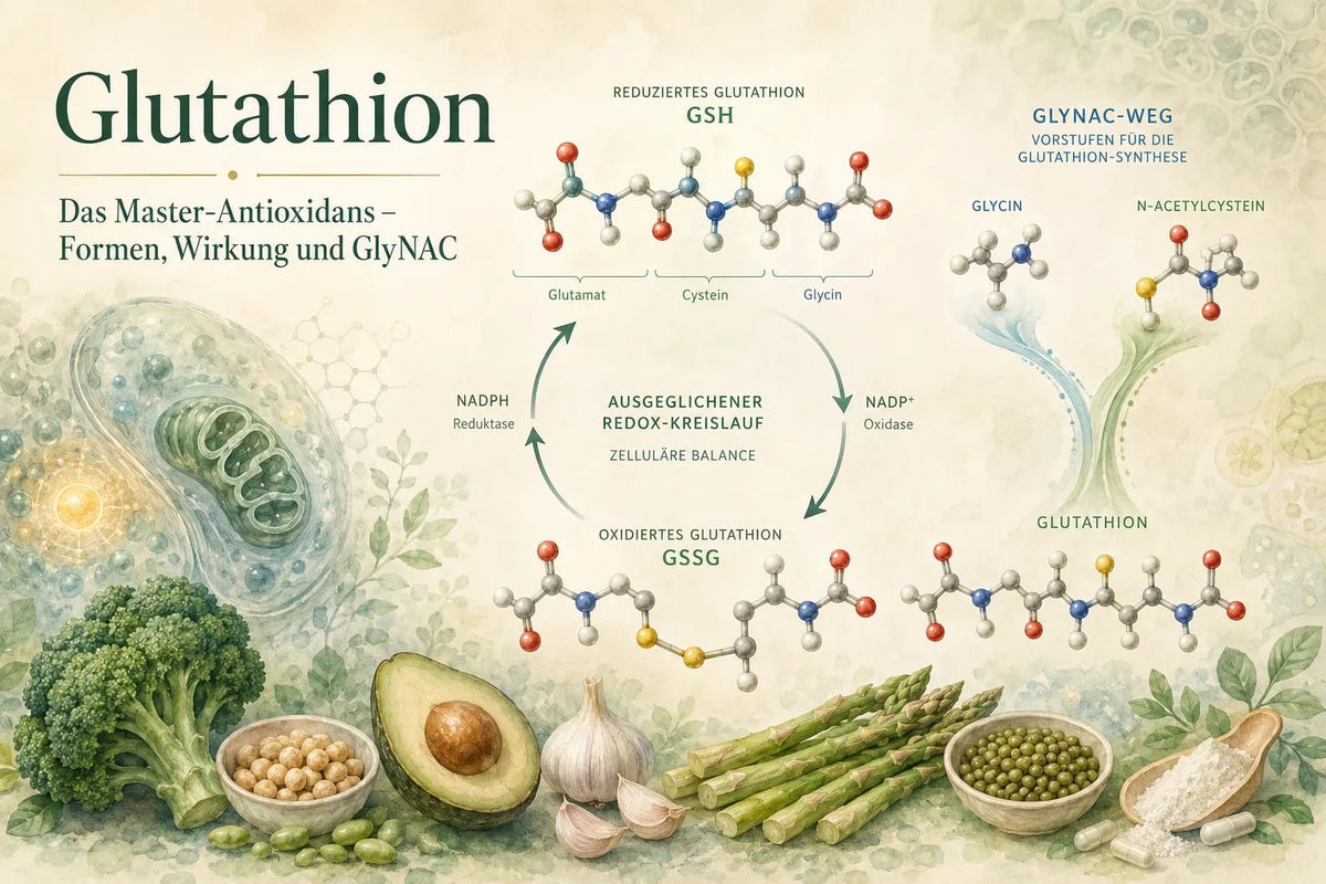 Glutathion: Das Master-Antioxidans – Formen, Wirkung und GlyNAC
