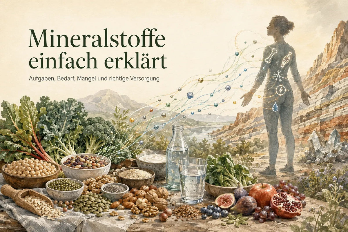 Mineralstoffe einfach erklärt: Aufgaben, Bedarf, Mangel und richtige Versorgung