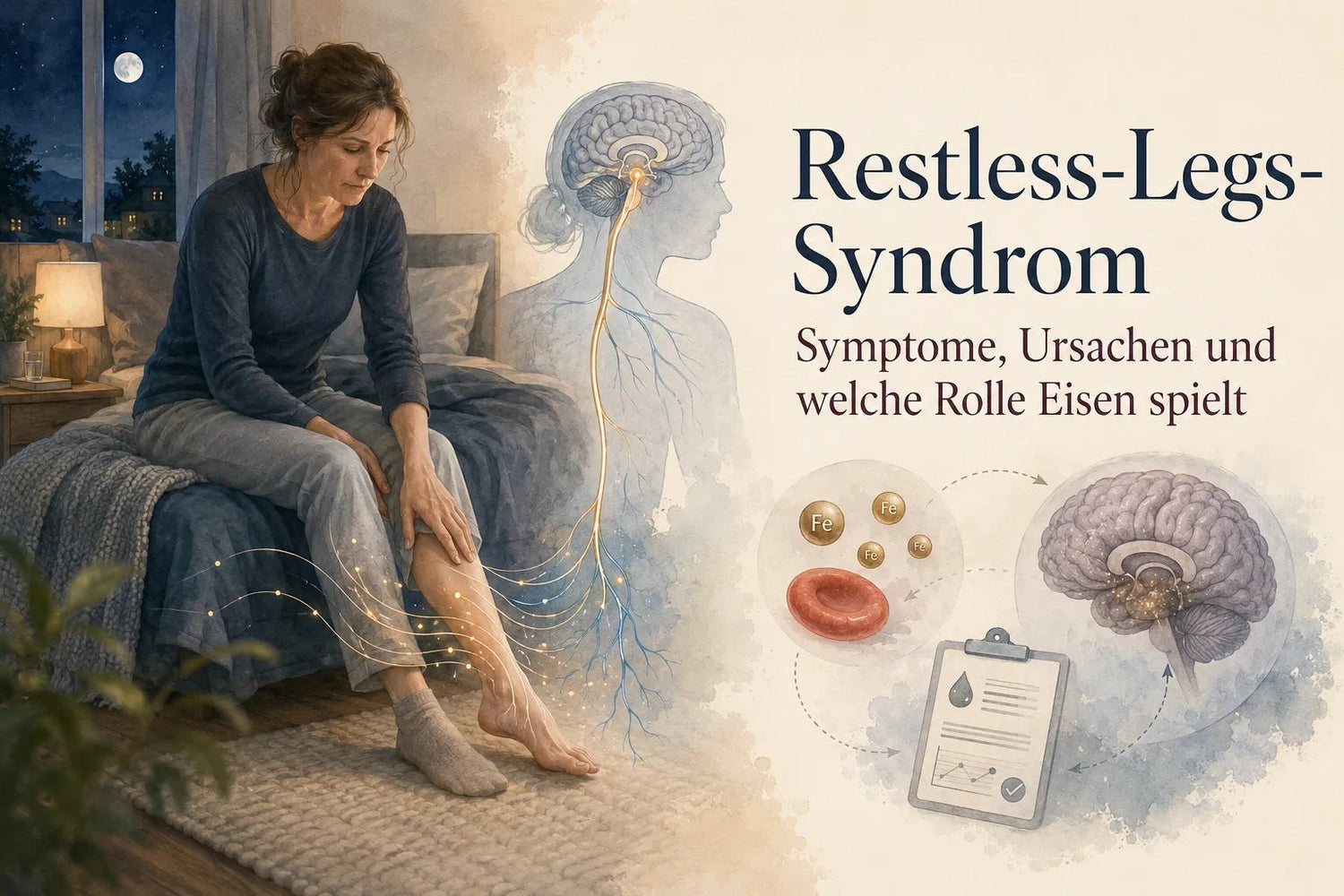 Restless-Legs-Syndrom: Symptome, Ursachen und welche Rolle Eisen spielt
