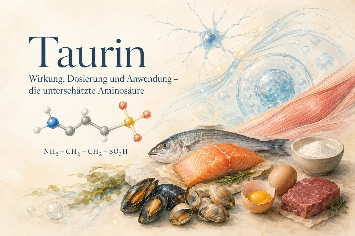 Taurin: Wirkung, Dosierung und Anwendung – die unterschätzte Aminosäure