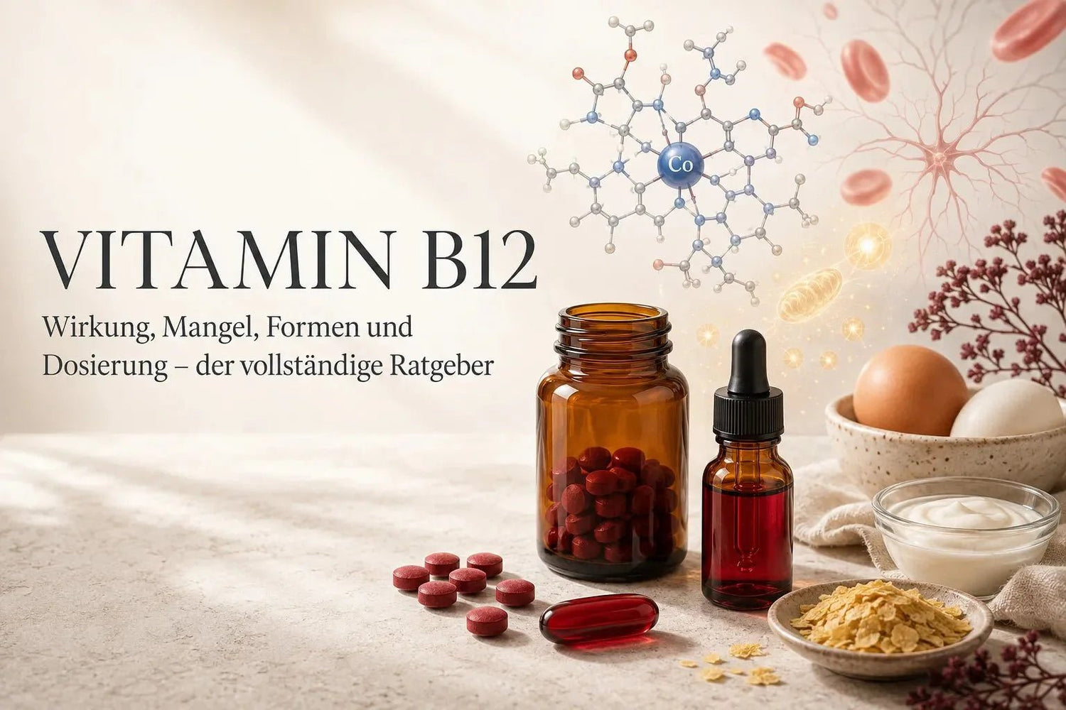 Vitamin B12: Wirkung, Mangel, Formen und Dosierung – der vollständige Ratgeber