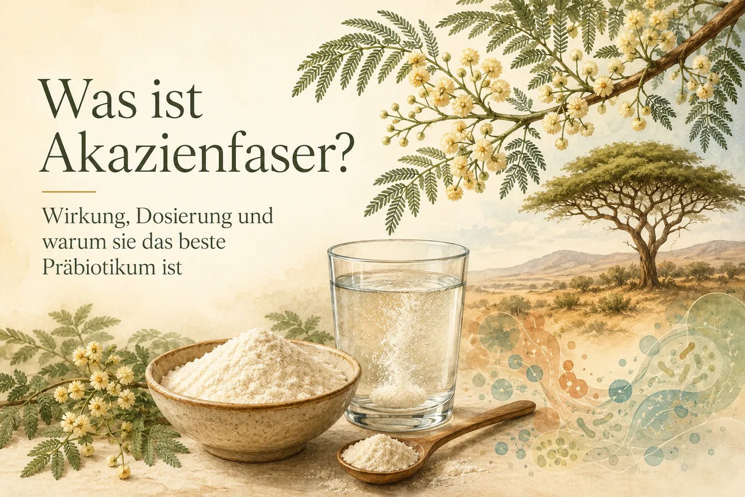 Was ist Akazienfaser Wirkung, Dosierung und warum sie das beste Präbiotikum ist