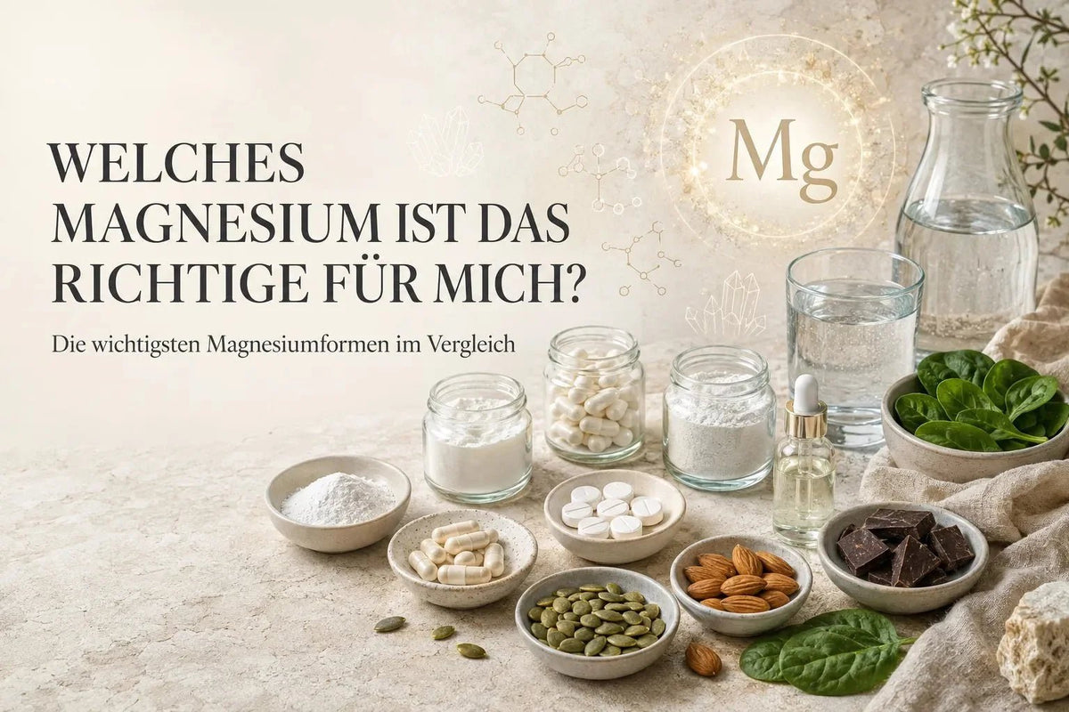 Welches Magnesium ist das Richtige für mich? Die wichtigsten Magnesiumformen im Vergleich