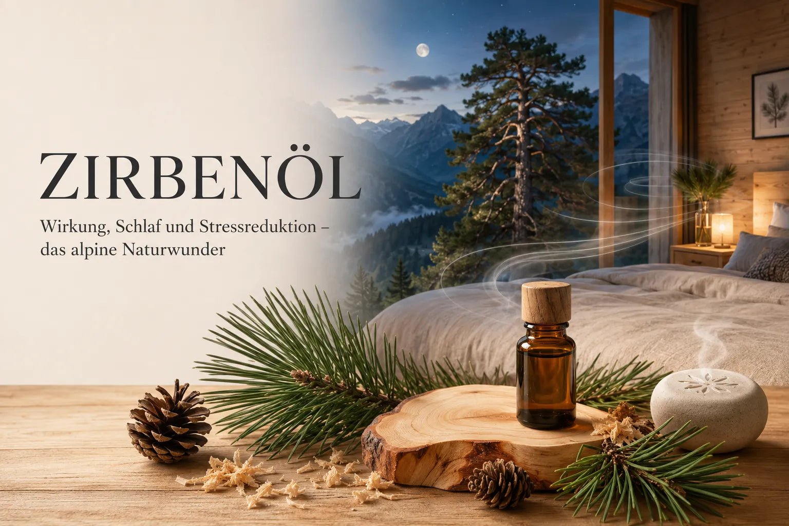 Zirbenöl: Wirkung, Schlaf und Stressreduktion – das alpine Naturwunder