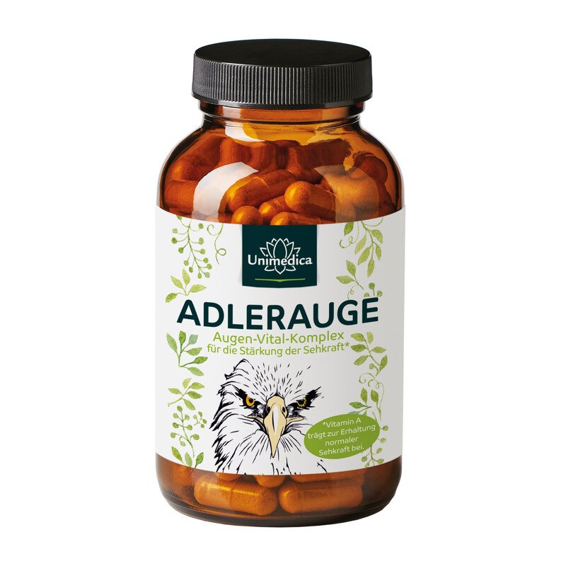 Adlerauge - 120 Kapseln - von Unimedica Kornkammer Natur