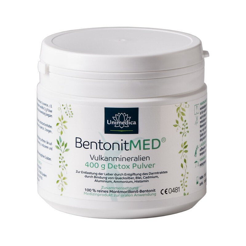 Bentonit Med® Detox Pulver - 400 g - NahrungsergänzungUnimedica Kornkammer Natur